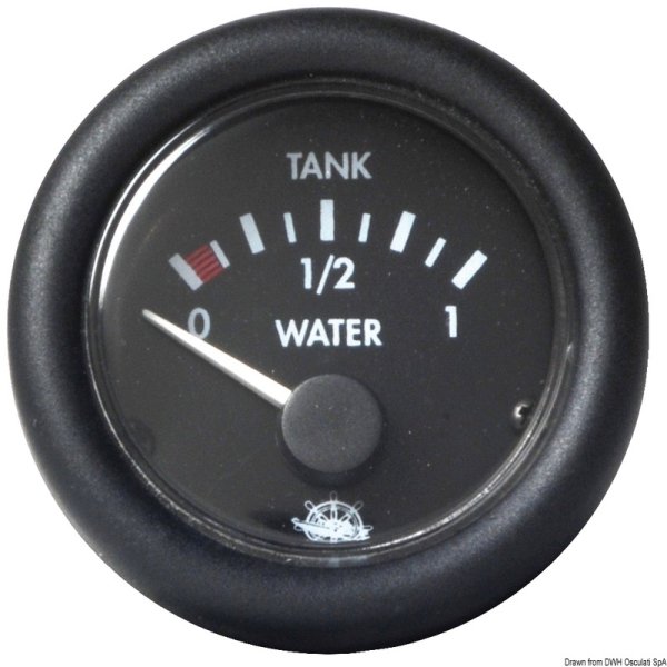 Indicatore livello acqua 12 V nero - 27.428.01